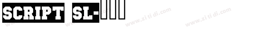 Script sl字体转换